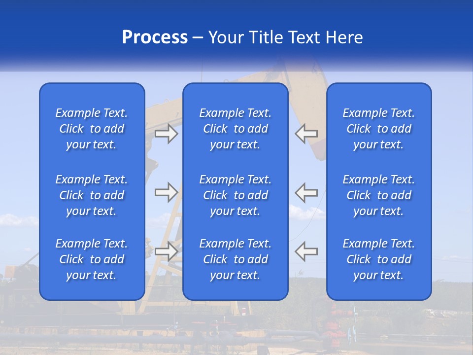 An Oil Pump With A Blue Sky In The Background PowerPoint Template
