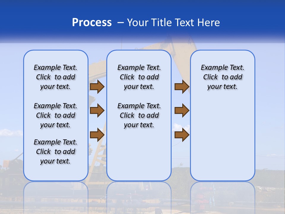 An Oil Pump With A Blue Sky In The Background PowerPoint Template