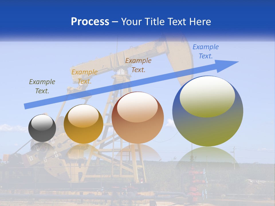 An Oil Pump With A Blue Sky In The Background PowerPoint Template