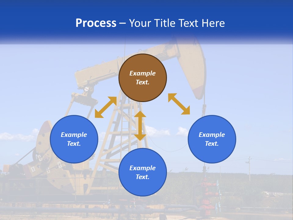 An Oil Pump With A Blue Sky In The Background PowerPoint Template
