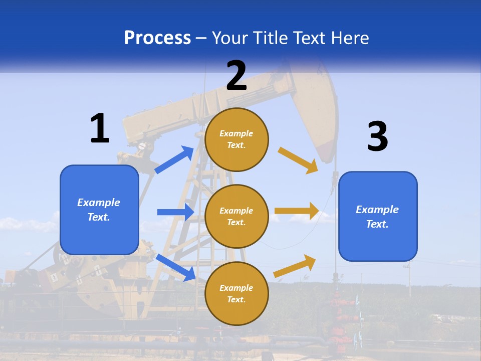 An Oil Pump With A Blue Sky In The Background PowerPoint Template
