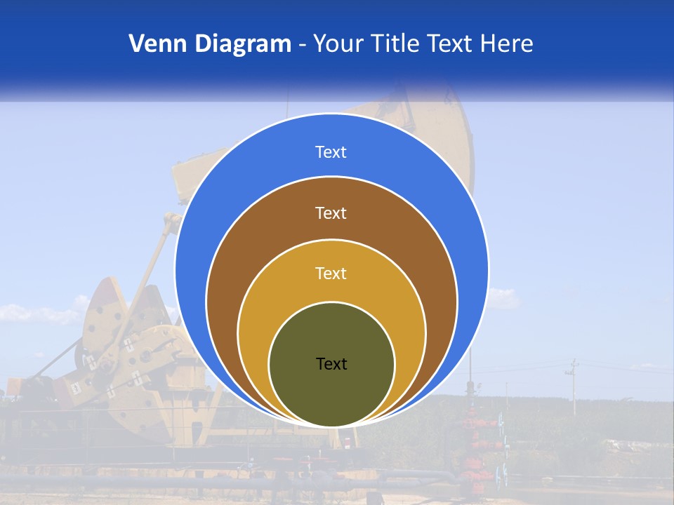An Oil Pump With A Blue Sky In The Background PowerPoint Template