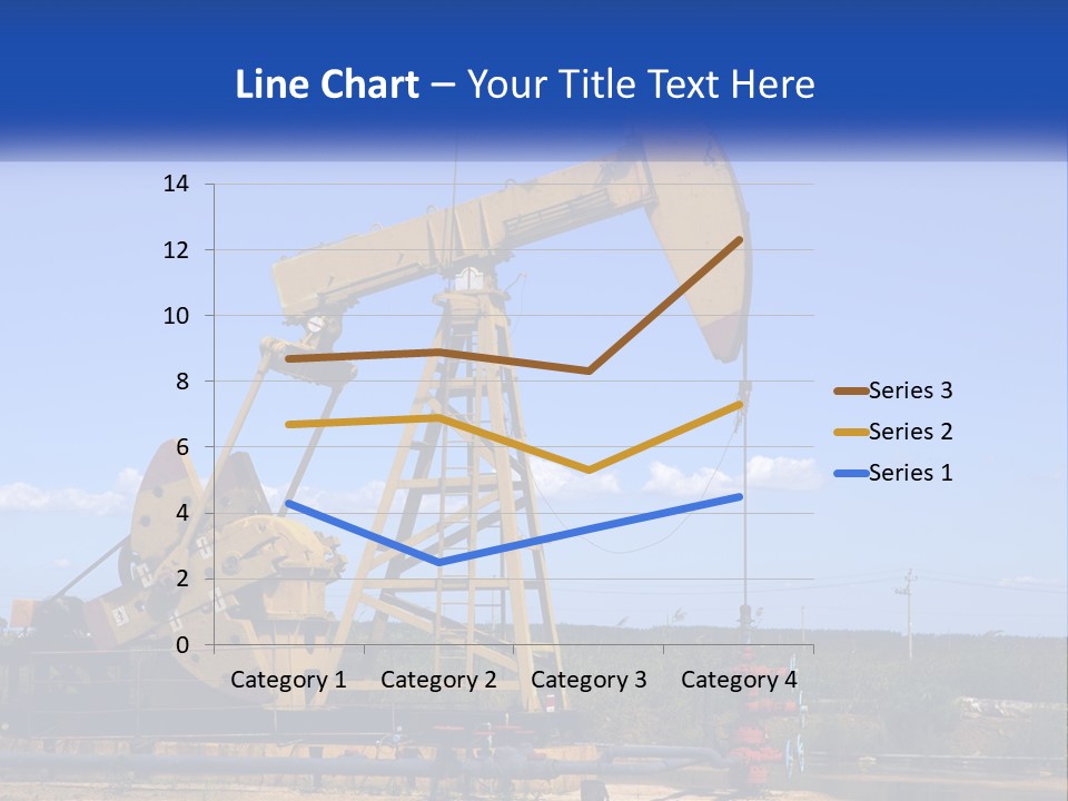 An Oil Pump With A Blue Sky In The Background PowerPoint Template