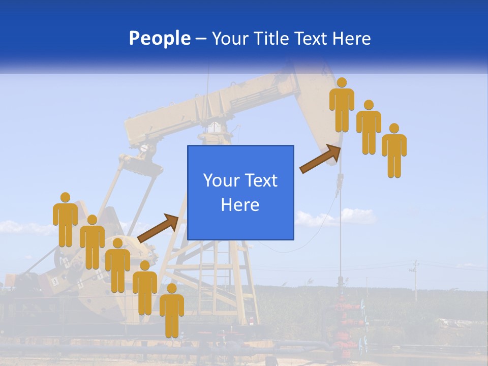 An Oil Pump With A Blue Sky In The Background PowerPoint Template
