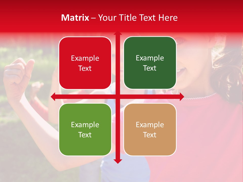 A Group Of Children Posing For A Picture PowerPoint Template