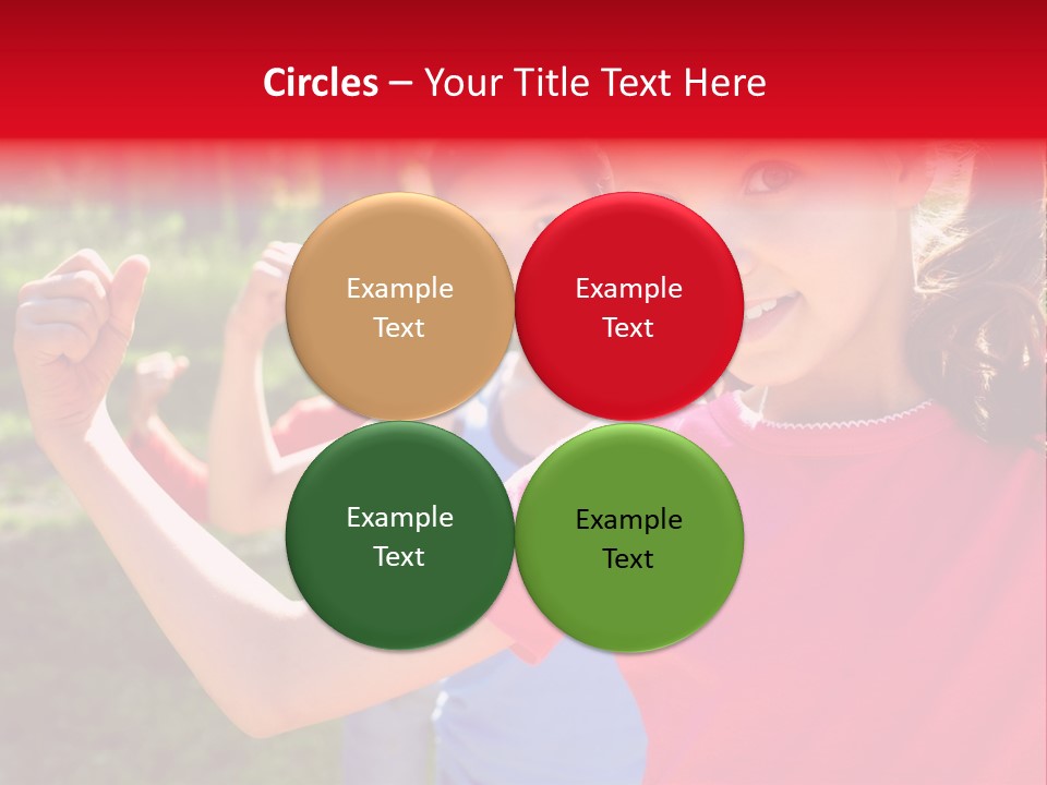 A Group Of Children Posing For A Picture PowerPoint Template