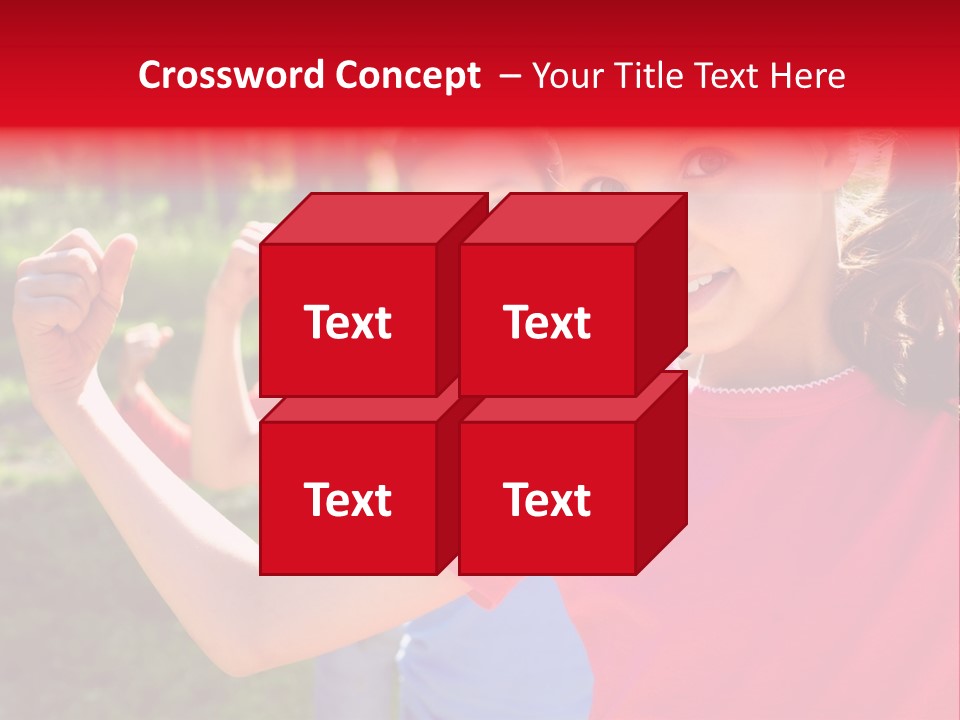 A Group Of Children Posing For A Picture PowerPoint Template