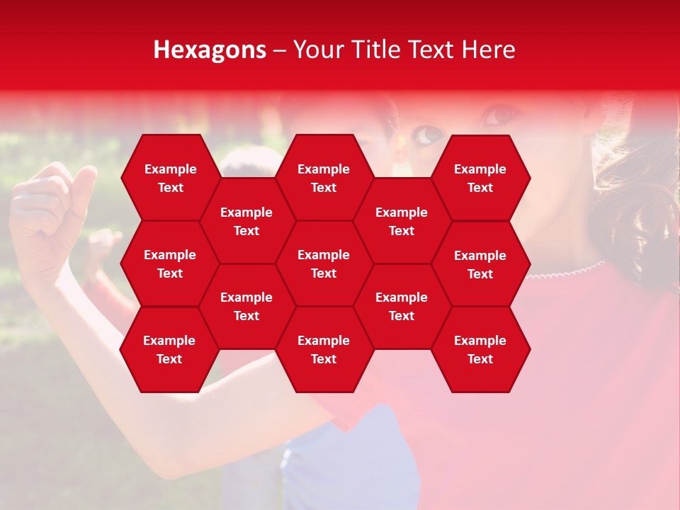 A Group Of Children Posing For A Picture PowerPoint Template