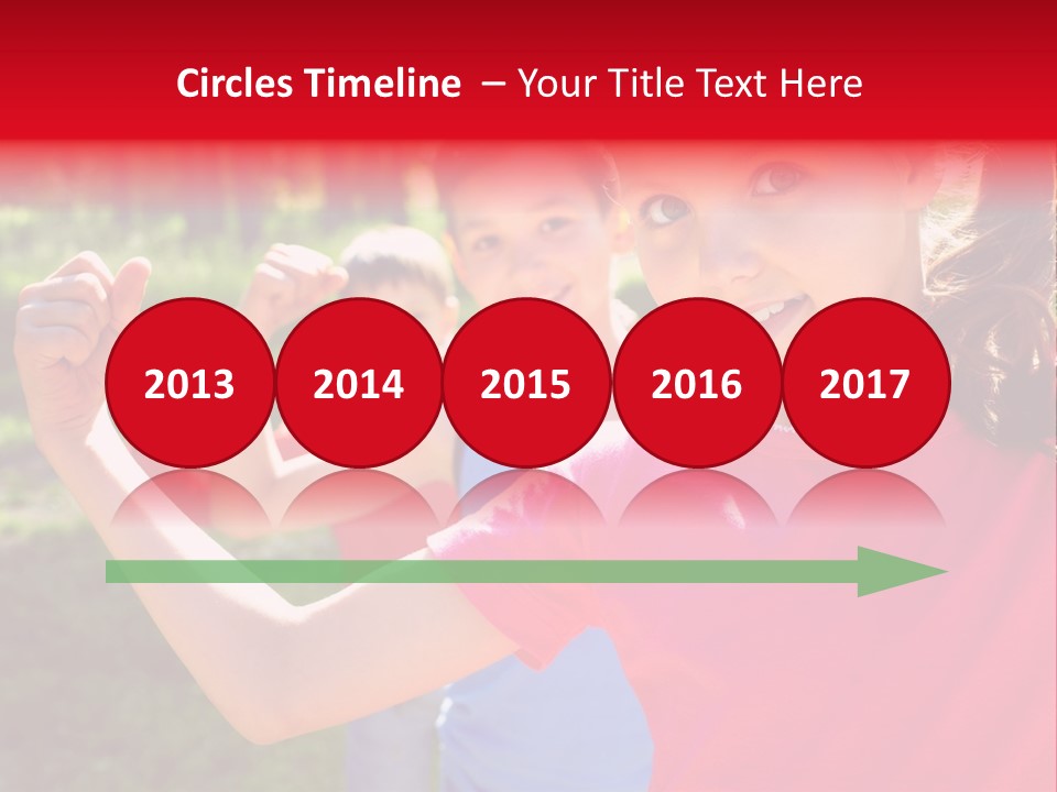 A Group Of Children Posing For A Picture PowerPoint Template