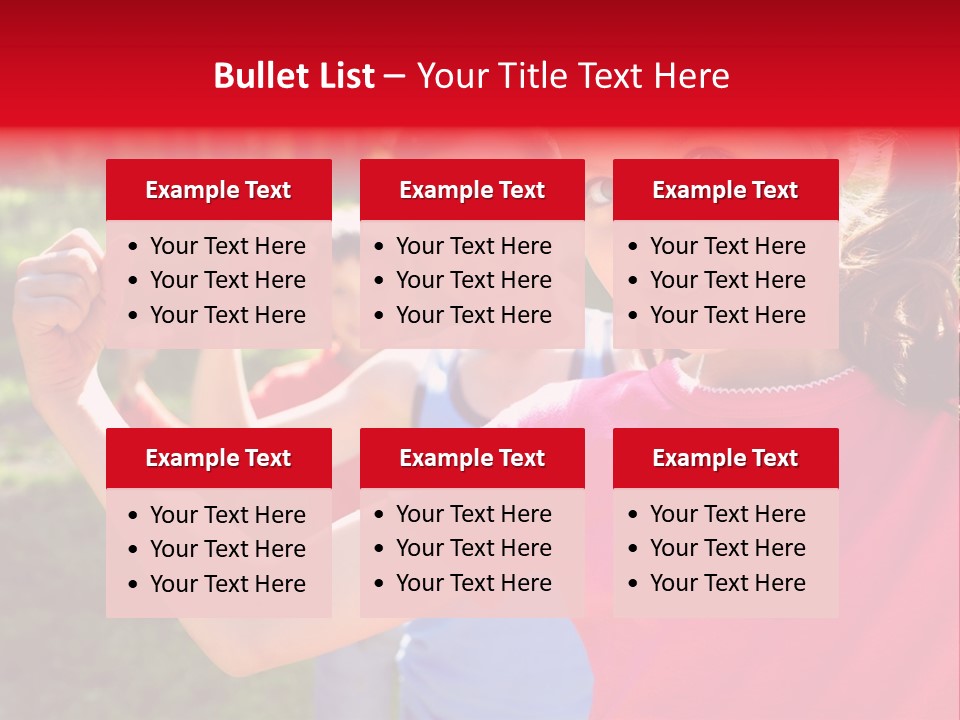 A Group Of Children Posing For A Picture PowerPoint Template