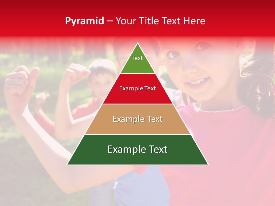 A Group Of Children Posing For A Picture PowerPoint Template