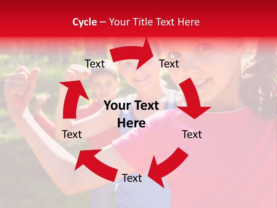 A Group Of Children Posing For A Picture PowerPoint Template