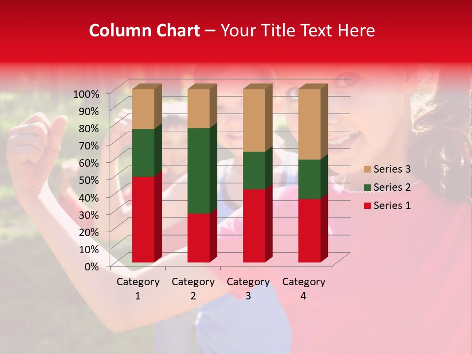 A Group Of Children Posing For A Picture PowerPoint Template