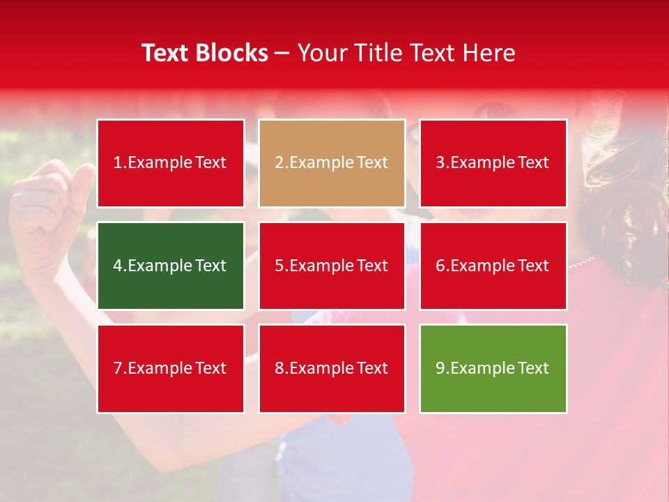 A Group Of Children Posing For A Picture PowerPoint Template