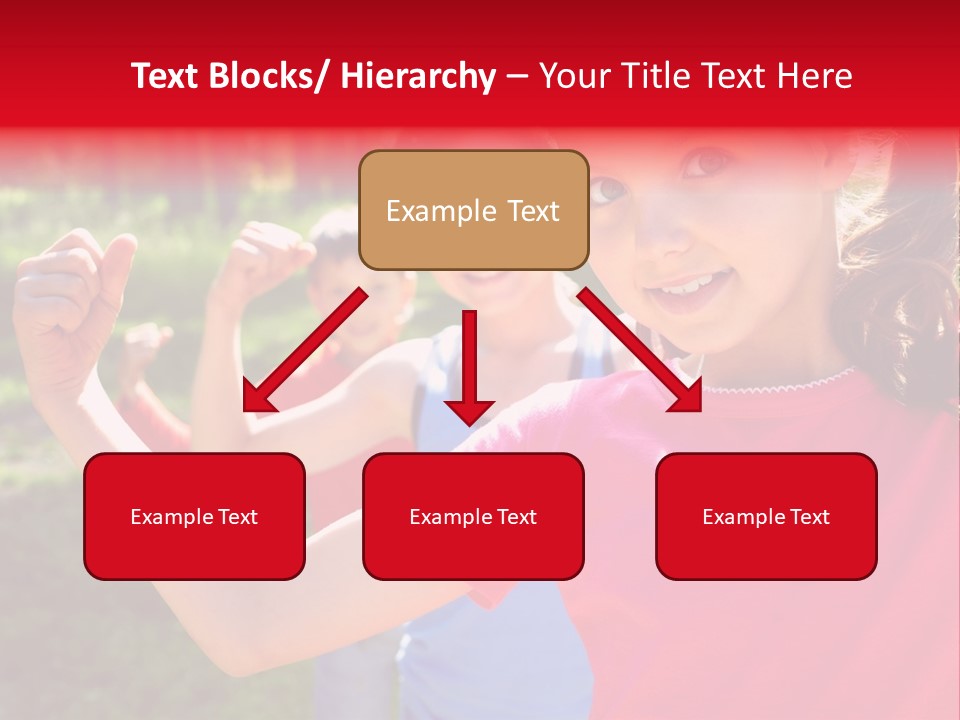 A Group Of Children Posing For A Picture PowerPoint Template