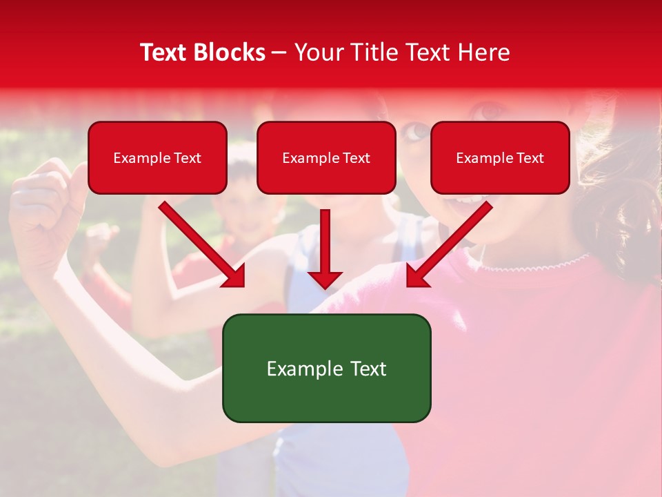 A Group Of Children Posing For A Picture PowerPoint Template