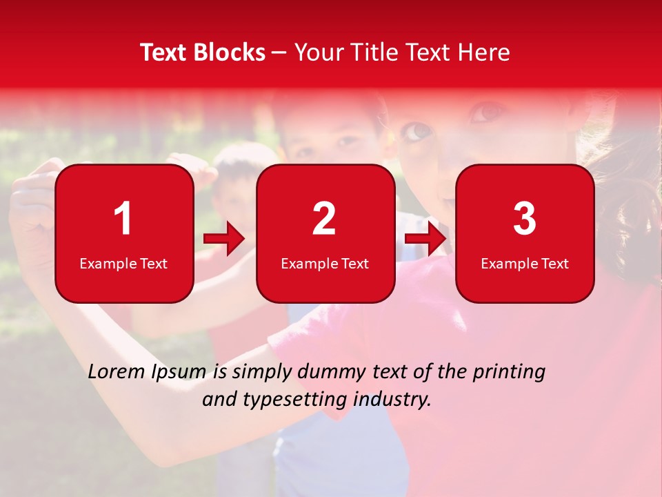 A Group Of Children Posing For A Picture PowerPoint Template
