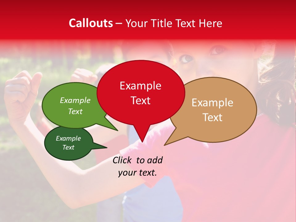 A Group Of Children Posing For A Picture PowerPoint Template