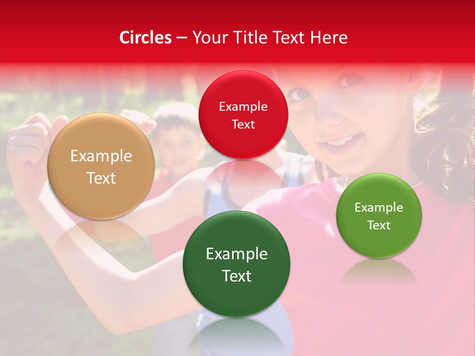 A Group Of Children Posing For A Picture PowerPoint Template