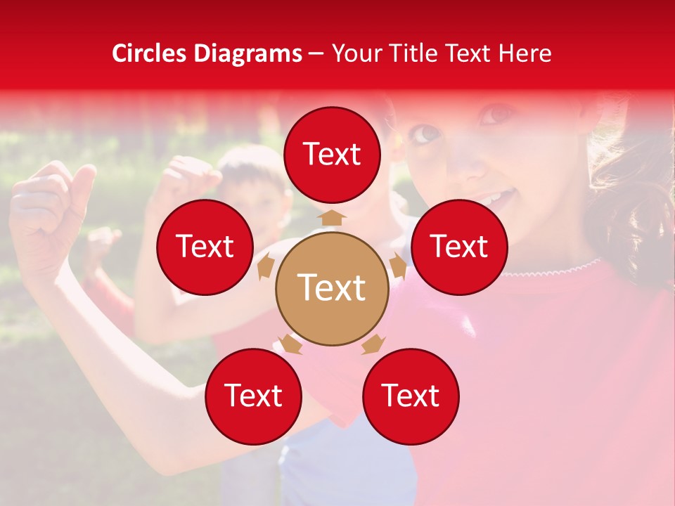 A Group Of Children Posing For A Picture PowerPoint Template