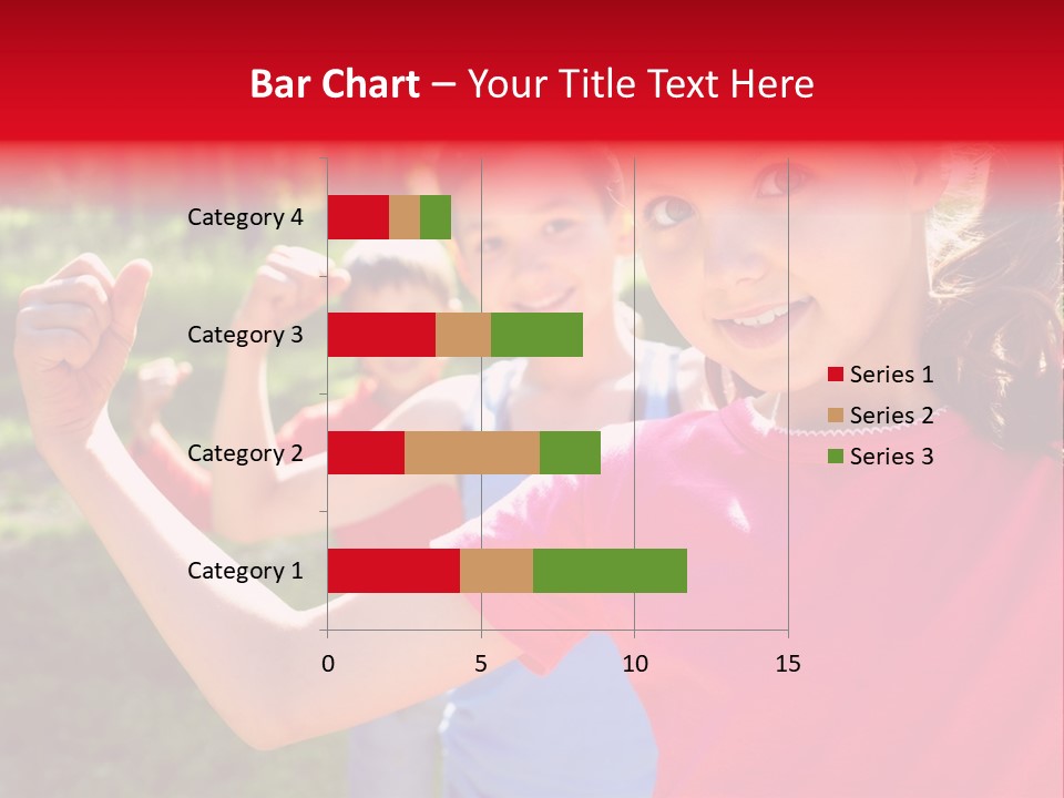 A Group Of Children Posing For A Picture PowerPoint Template