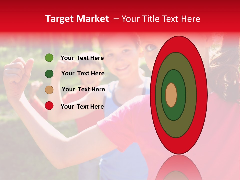 A Group Of Children Posing For A Picture PowerPoint Template