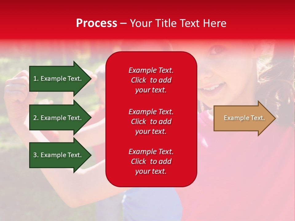 A Group Of Children Posing For A Picture PowerPoint Template
