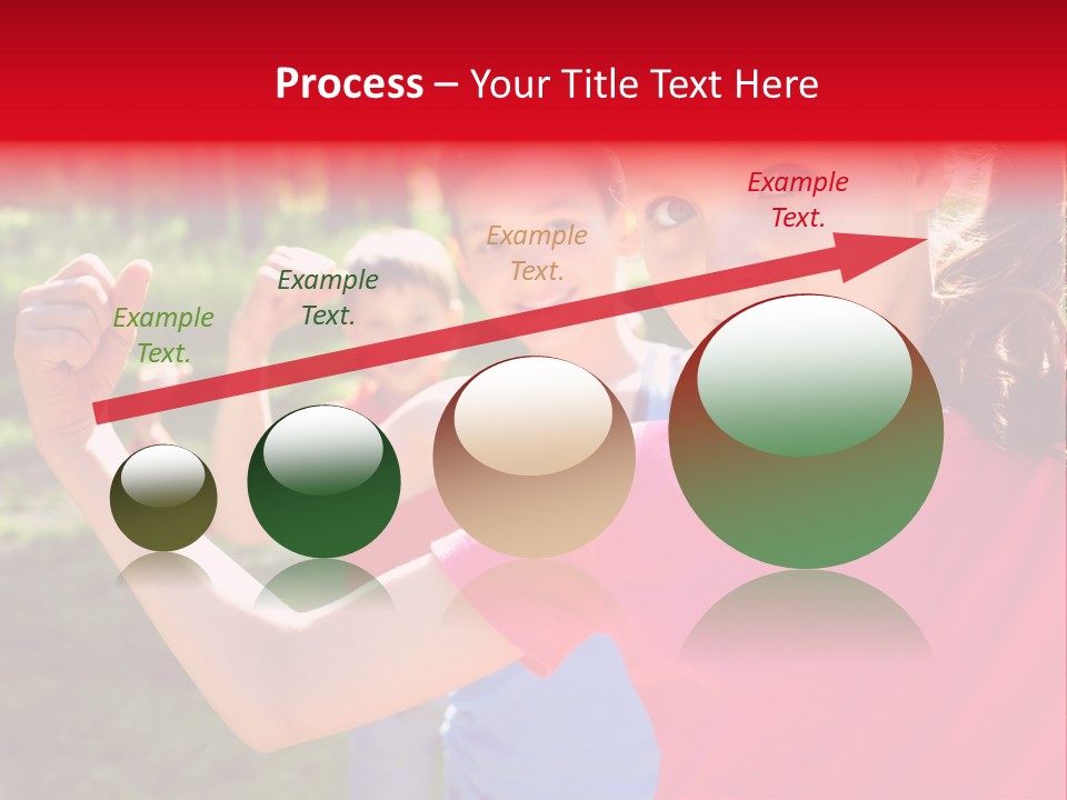 A Group Of Children Posing For A Picture PowerPoint Template