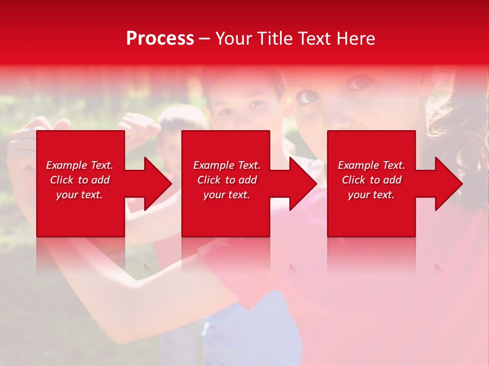 A Group Of Children Posing For A Picture PowerPoint Template