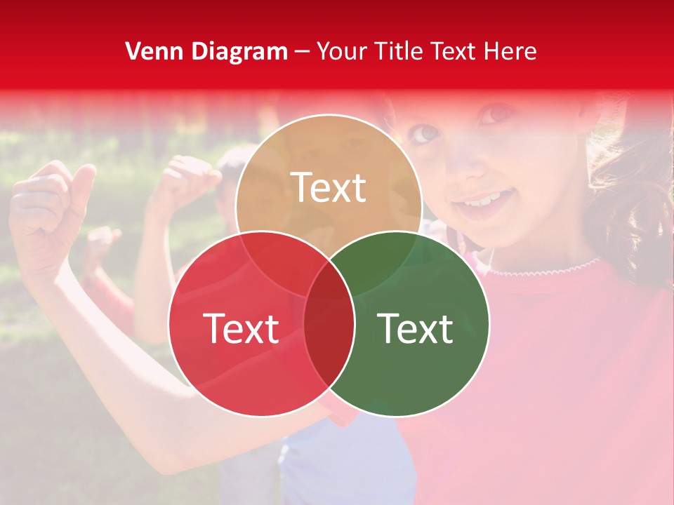 A Group Of Children Posing For A Picture PowerPoint Template