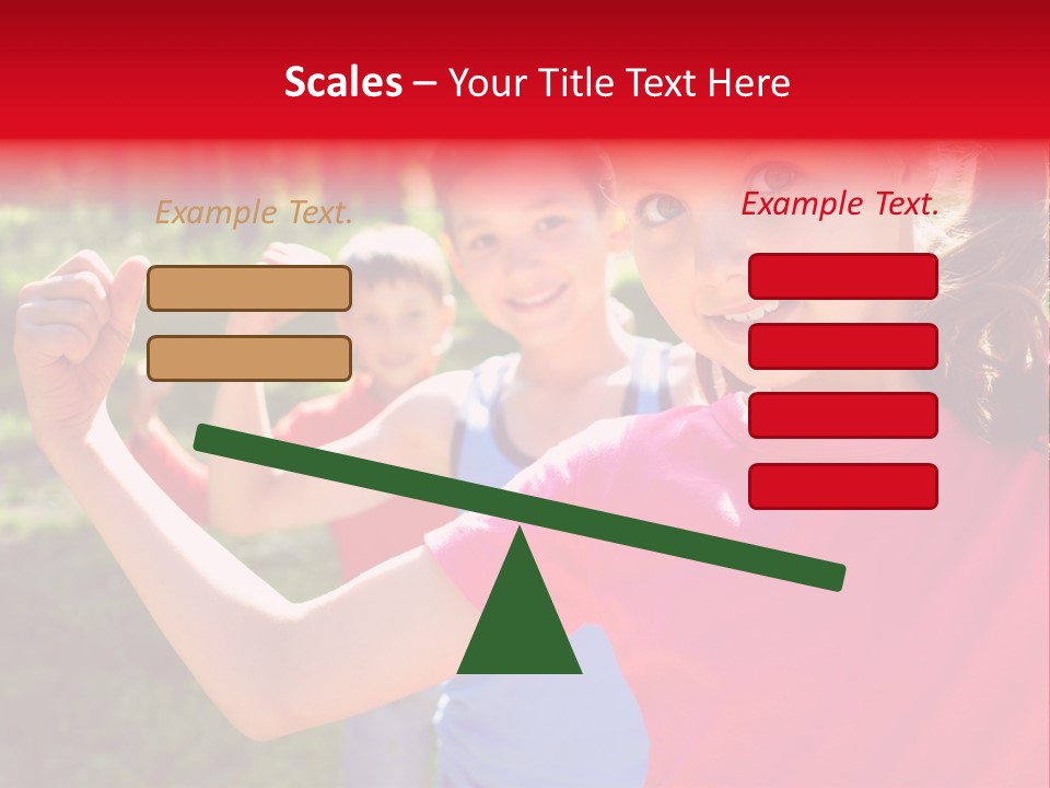 A Group Of Children Posing For A Picture PowerPoint Template
