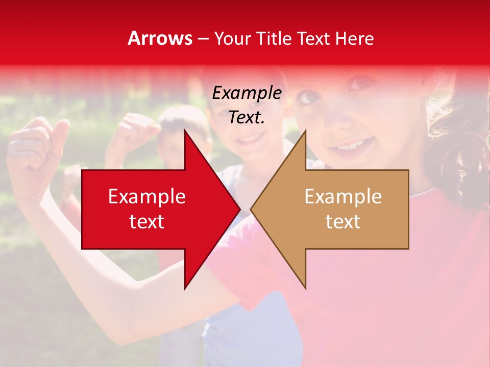 A Group Of Children Posing For A Picture PowerPoint Template