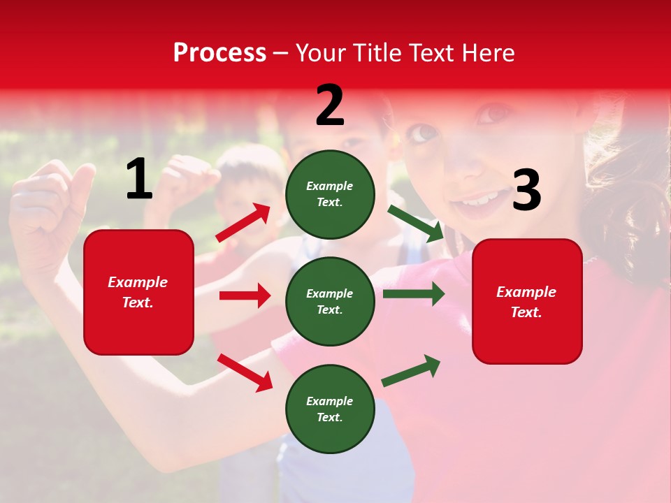 A Group Of Children Posing For A Picture PowerPoint Template