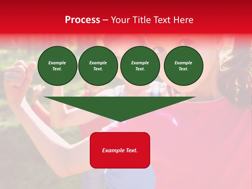 A Group Of Children Posing For A Picture PowerPoint Template