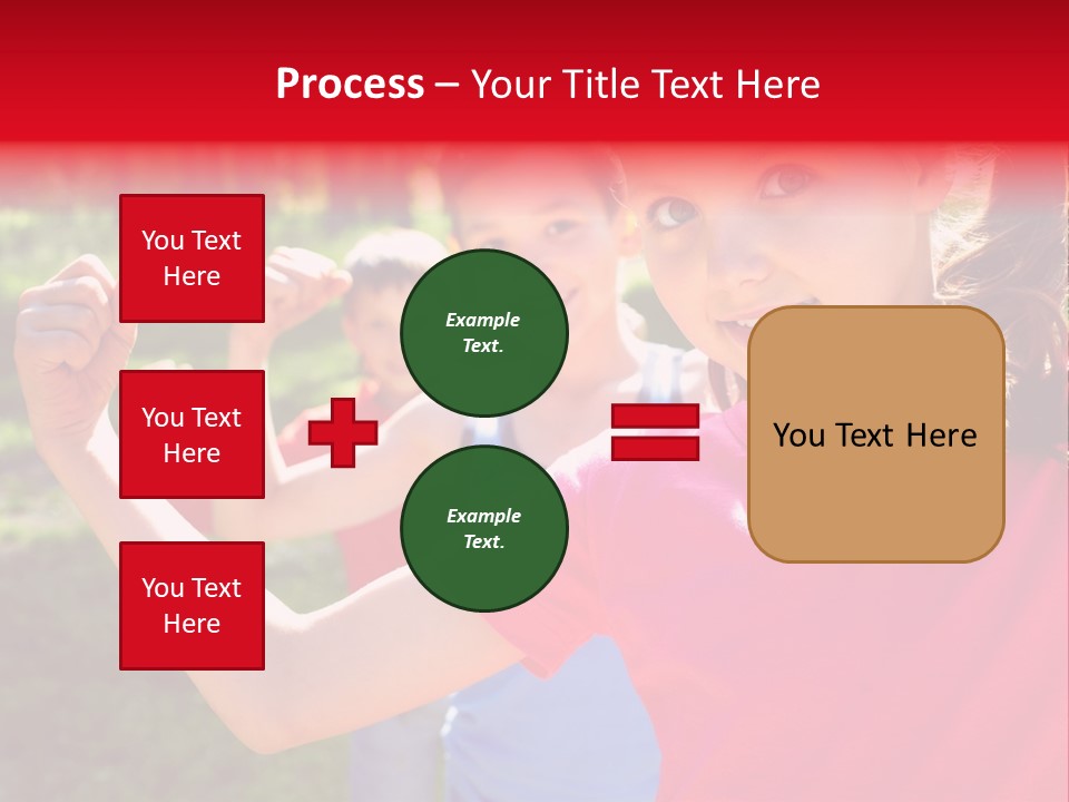 A Group Of Children Posing For A Picture PowerPoint Template