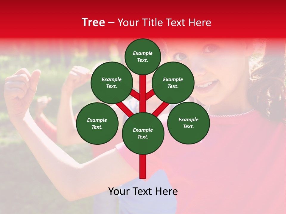 A Group Of Children Posing For A Picture PowerPoint Template