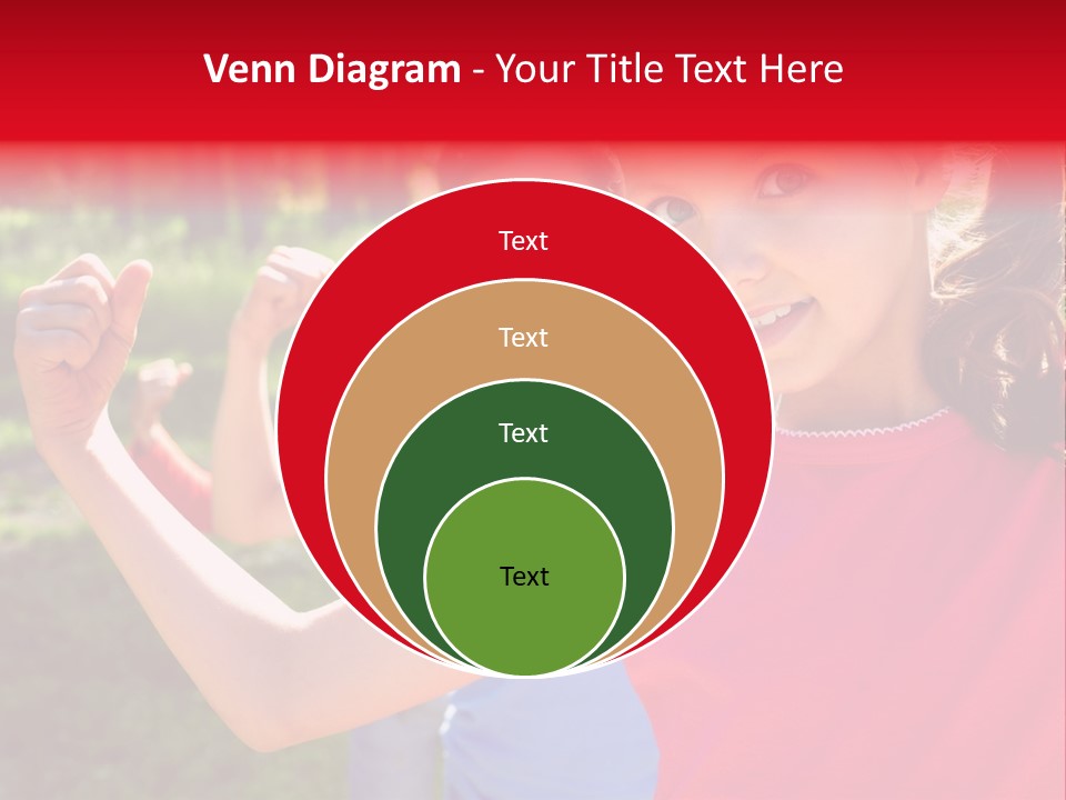 A Group Of Children Posing For A Picture PowerPoint Template