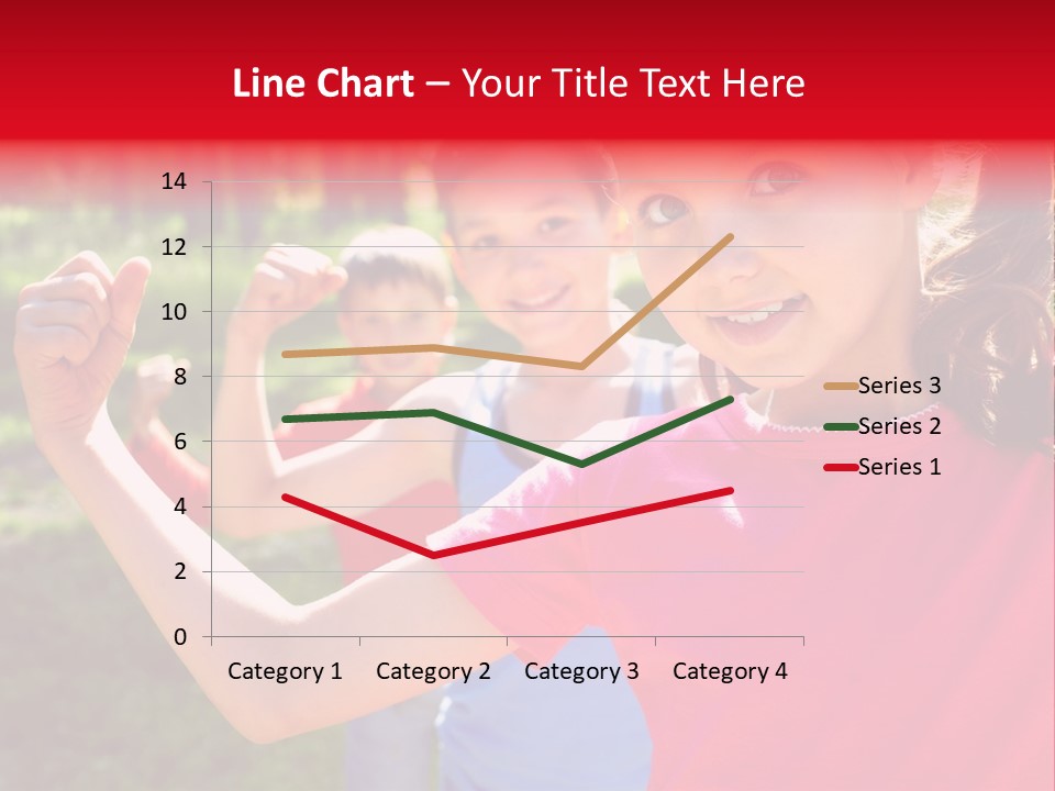 A Group Of Children Posing For A Picture PowerPoint Template
