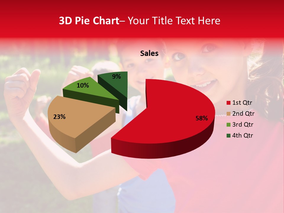 A Group Of Children Posing For A Picture PowerPoint Template