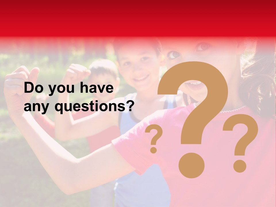 A Group Of Children Posing For A Picture PowerPoint Template