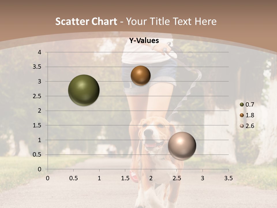 A Woman Running With A Dog On A Leash PowerPoint Template