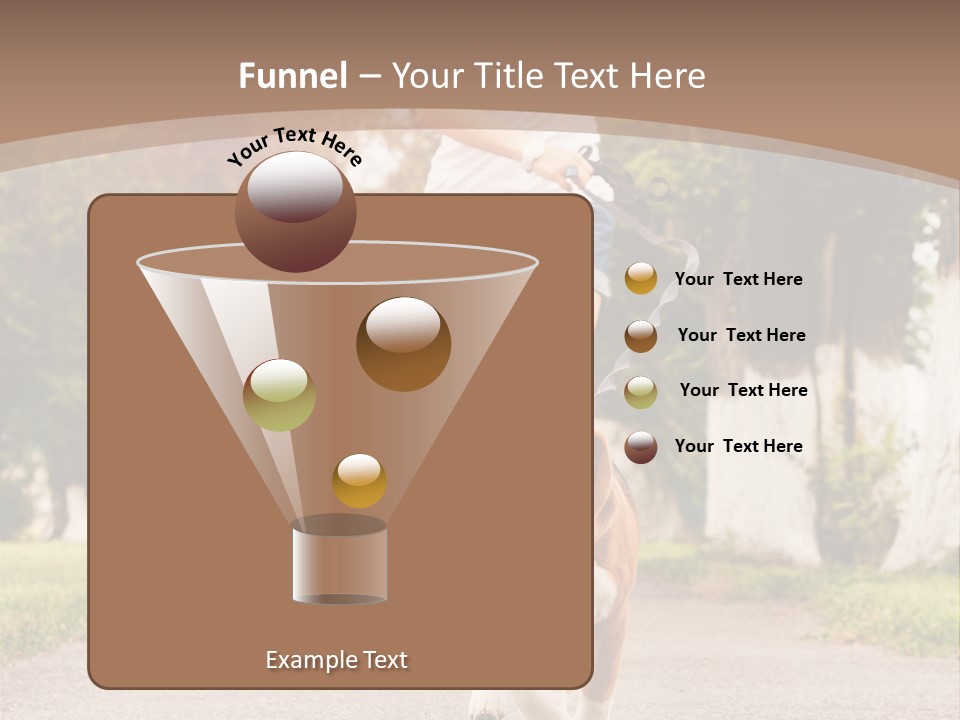 A Woman Running With A Dog On A Leash PowerPoint Template