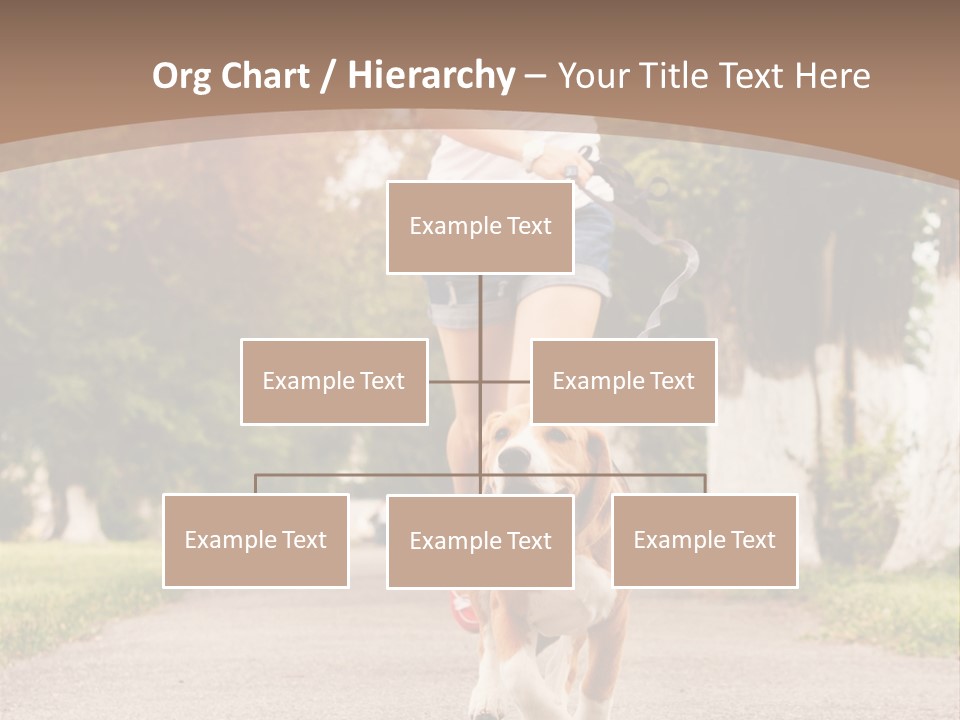 A Woman Running With A Dog On A Leash PowerPoint Template