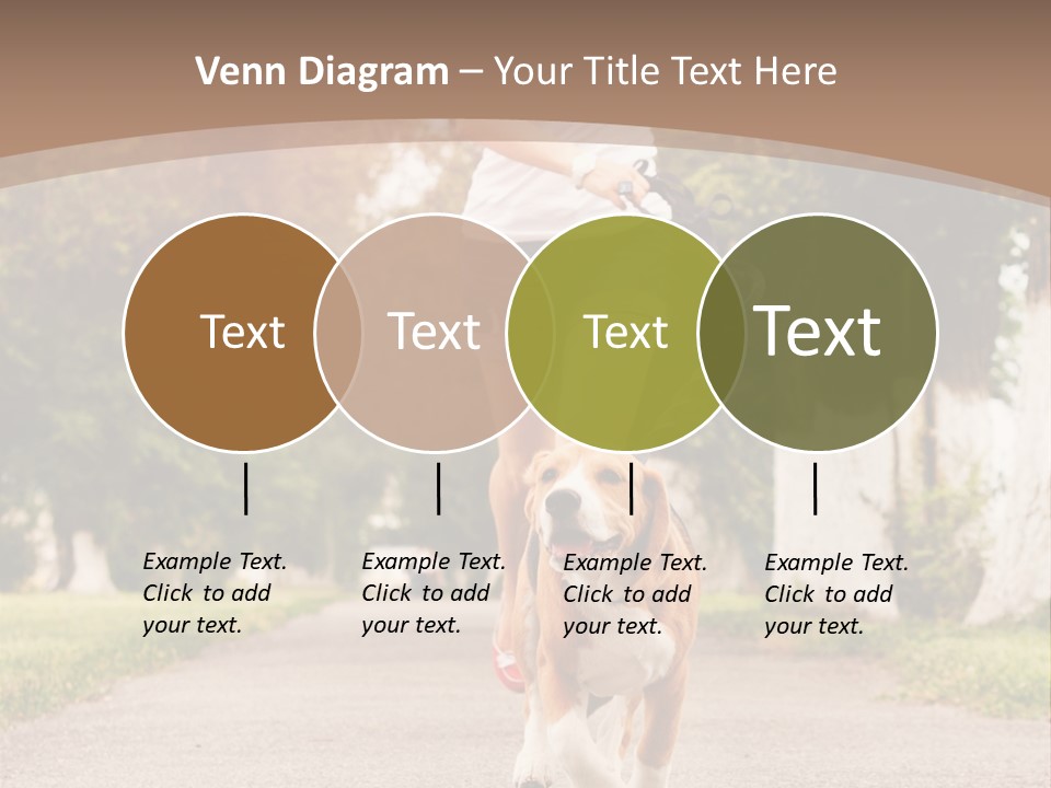 A Woman Running With A Dog On A Leash PowerPoint Template