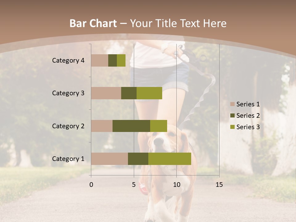 A Woman Running With A Dog On A Leash PowerPoint Template