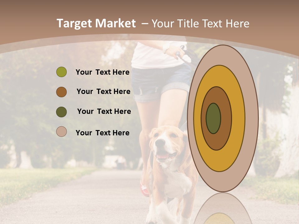 A Woman Running With A Dog On A Leash PowerPoint Template