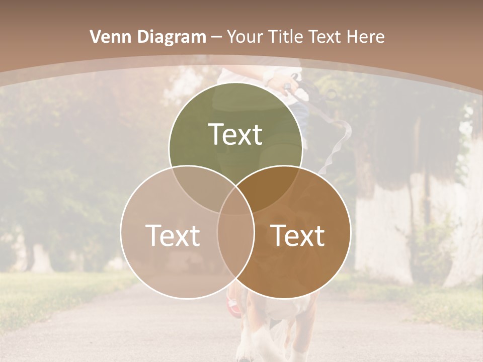 A Woman Running With A Dog On A Leash PowerPoint Template