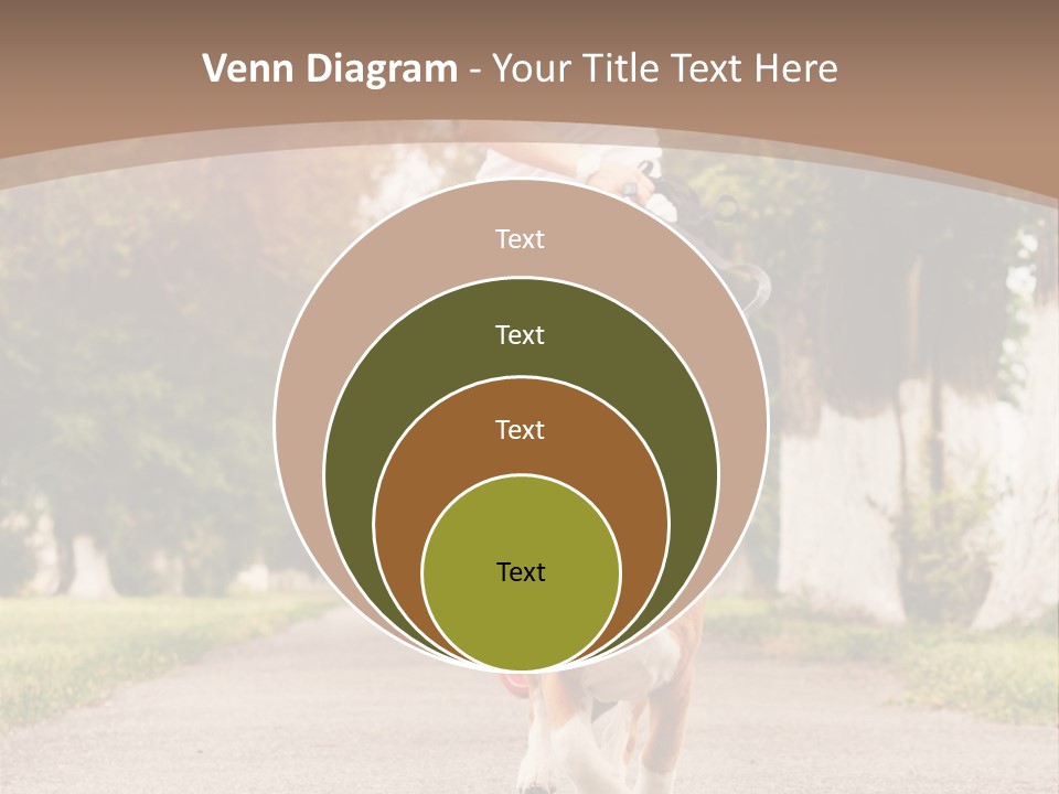 A Woman Running With A Dog On A Leash PowerPoint Template