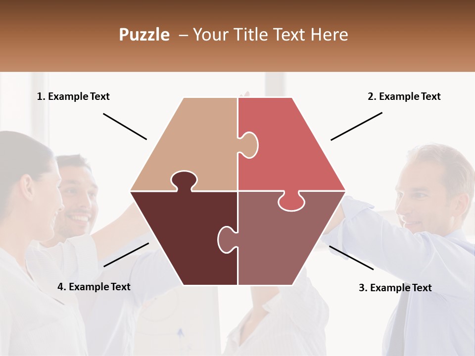 A Group Of People Holding Their Hands High In The Air PowerPoint Template