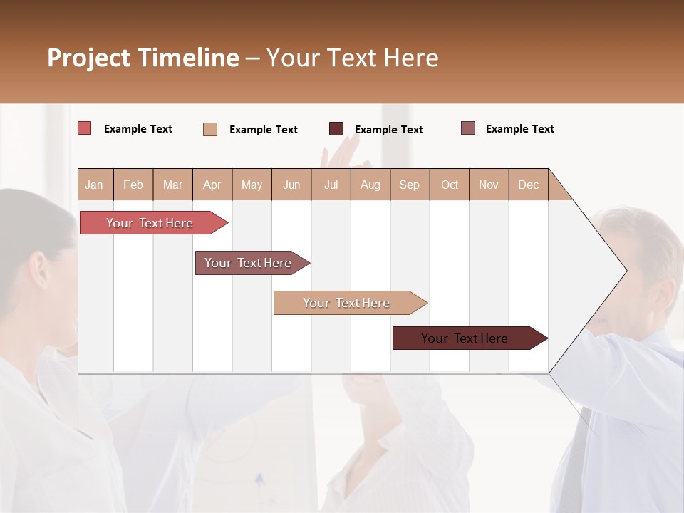 A Group Of People Holding Their Hands High In The Air PowerPoint Template
